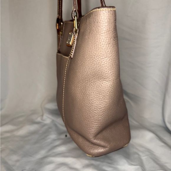 Dooney & Bourke Pebbled Leather Tote | Taupe Brown | Priced to Move - Picture 5 of 8